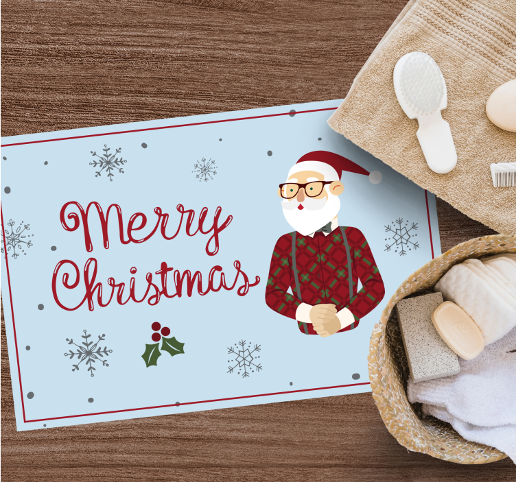 Glad julemands hilsen vinyltæpper til halloween - TenStickers