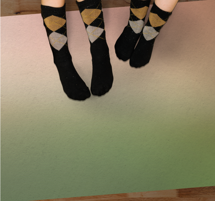 Gradientfarveblanding vinyltæppe til entre - TenStickers