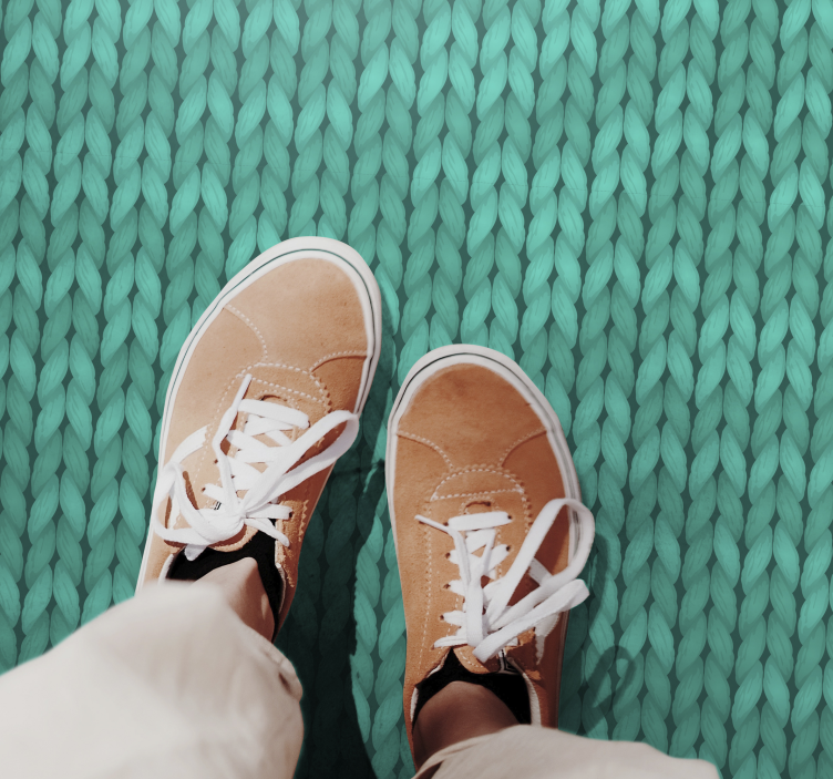 Grønne reb minimalt vinyltæppe - TenStickers