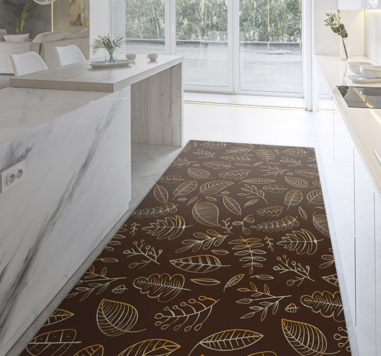 Gyldent efterår vintage tæppe - TenStickers