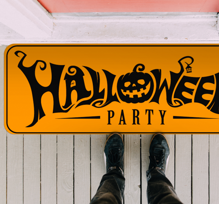 Halloween festlig banner vinyltæpper til halloween - TenStickers