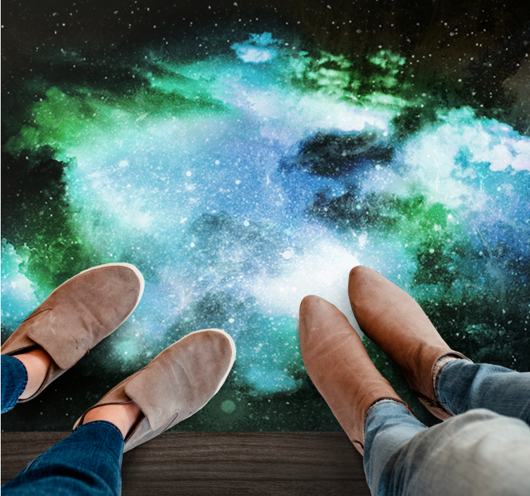 Himmelsk opdagelse stjerne vinyl tæppe - TenStickers