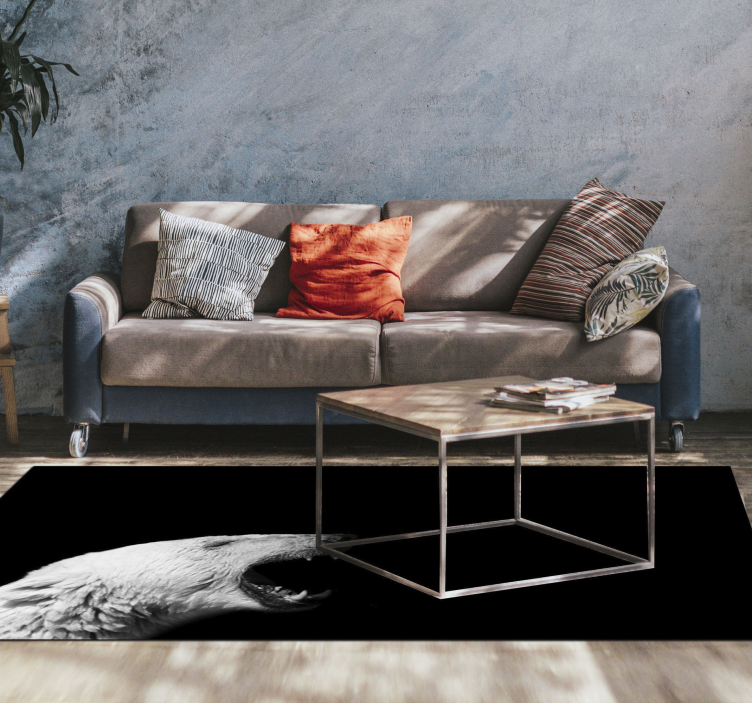 Isbjørnprofil vinyltæpper med dyr - TenStickers