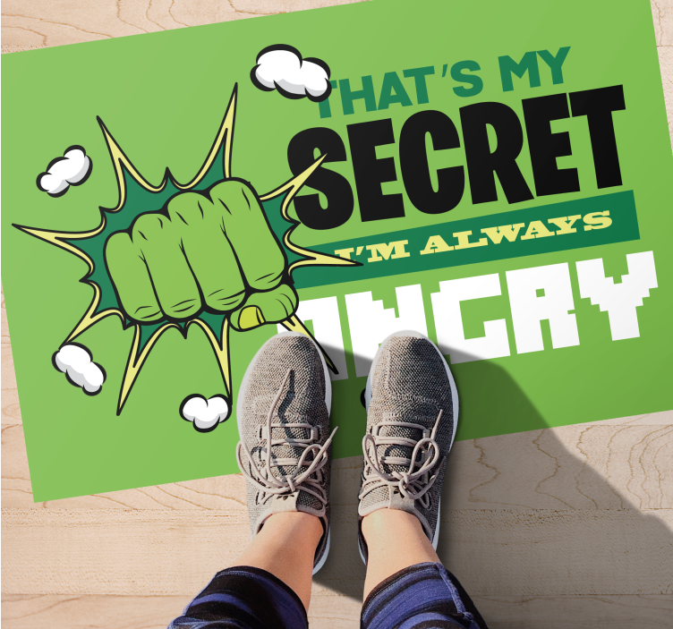 Jeg er altid vred tæppe til børneværelse - TenStickers