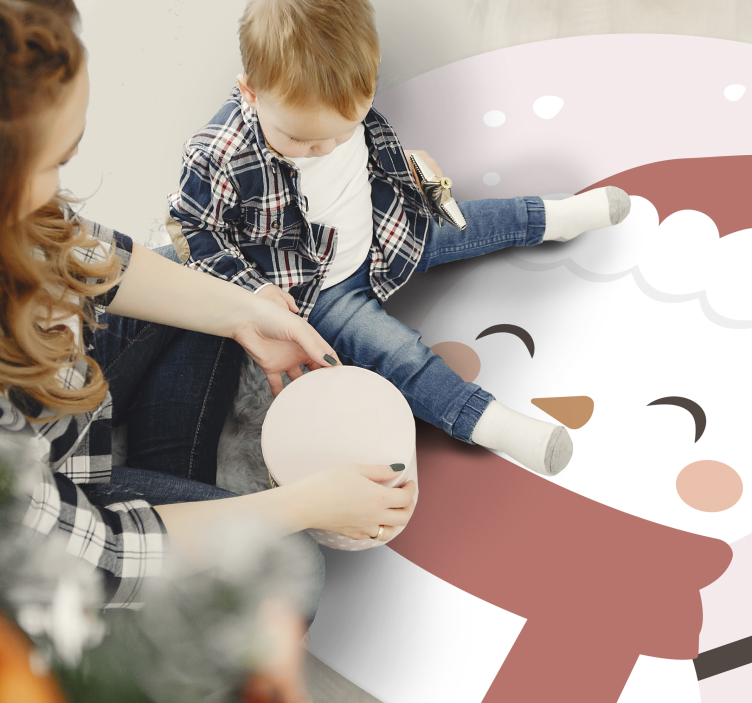 Jul komposition juletræsmåtte - TenStickers