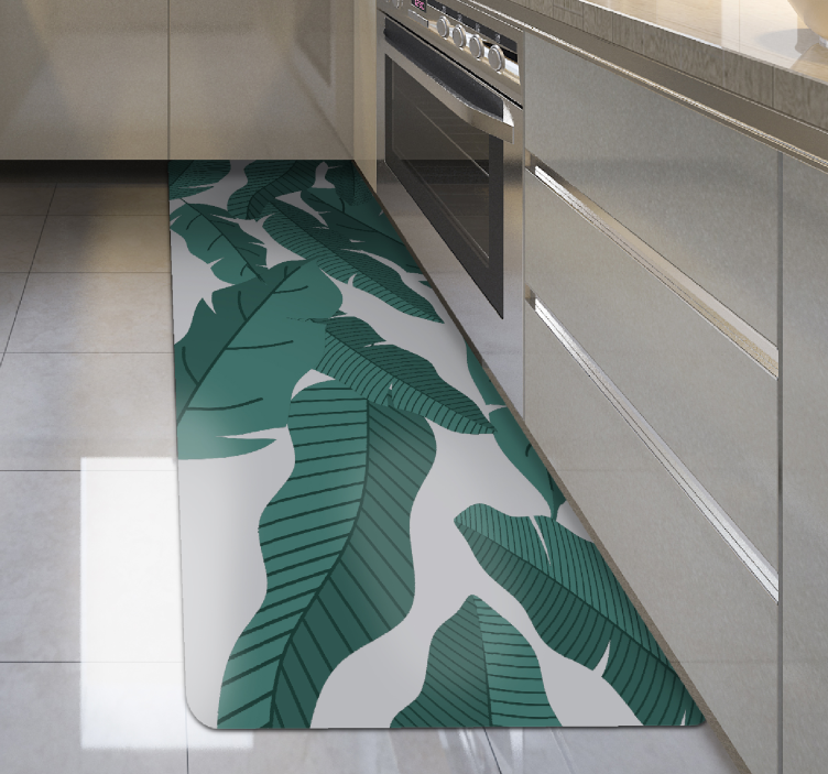 Jungle grønne blade blomstertæppe - TenStickers