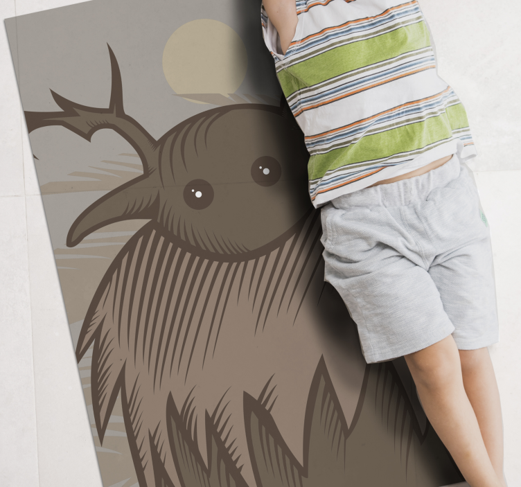 Kittelsen trold etnisk tæppe - TenStickers