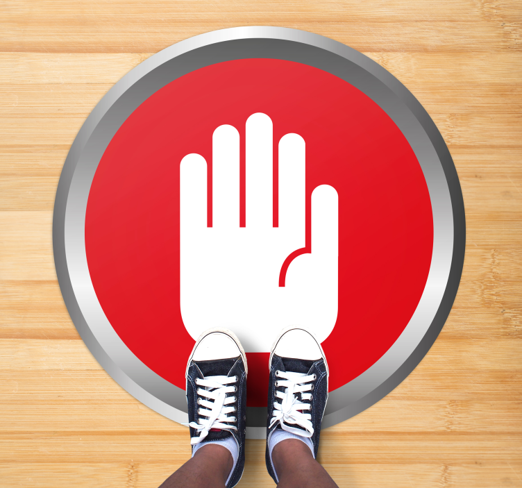 Kontor advarsel brugerdefineret tæppe - TenStickers