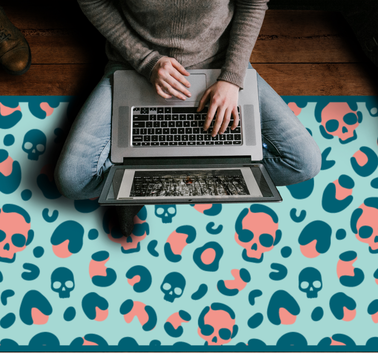 Kraniemønsterspil vinyltæppe med dyreprint - TenStickers