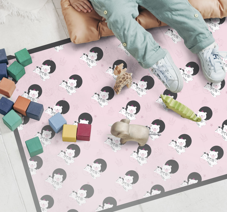 Legende ballerina grafik tæppe til børneværelse - TenStickers