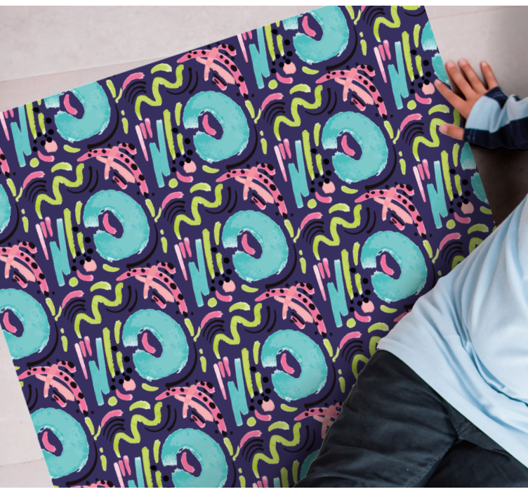 Legende farverigt mønster vinyl tæppe - TenStickers