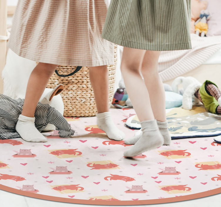 Legende kattemotiv vinyltæpper til babyværelse - TenStickers