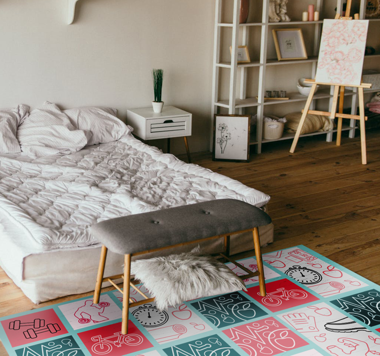 Legesyg børneindretning tæppe til børneværelse - TenStickers