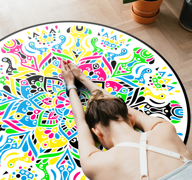 Levende mandalaer mandala vinyl tæppe - TenStickers