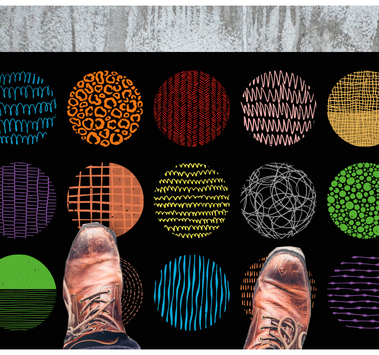 Levende mønsterkollektion moderne vinyl tæppe - TenStickers