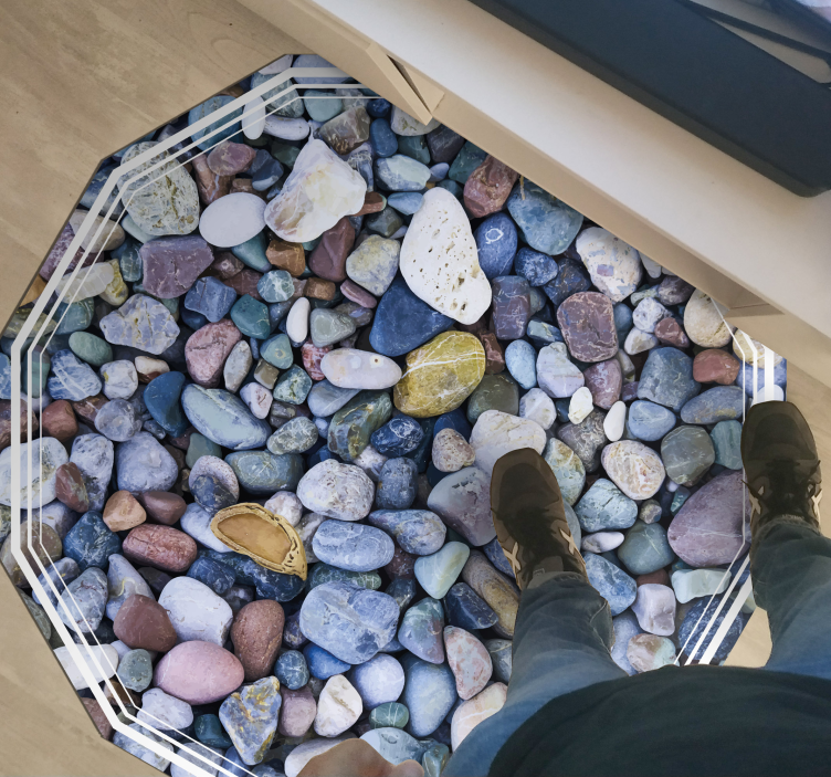 Bittesmå små sten blomster tæppe - TenStickers