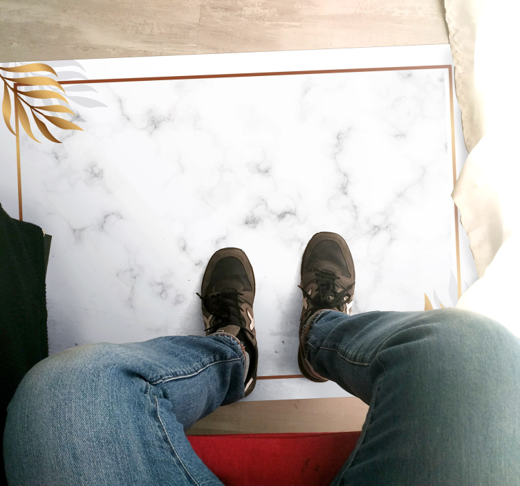 Luksus marmor sten gulvfliser - TenStickers