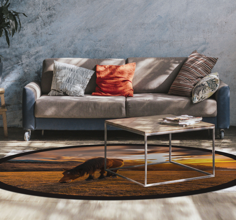 Majestætisk hestespisning vinyltæpper med dyr - TenStickers