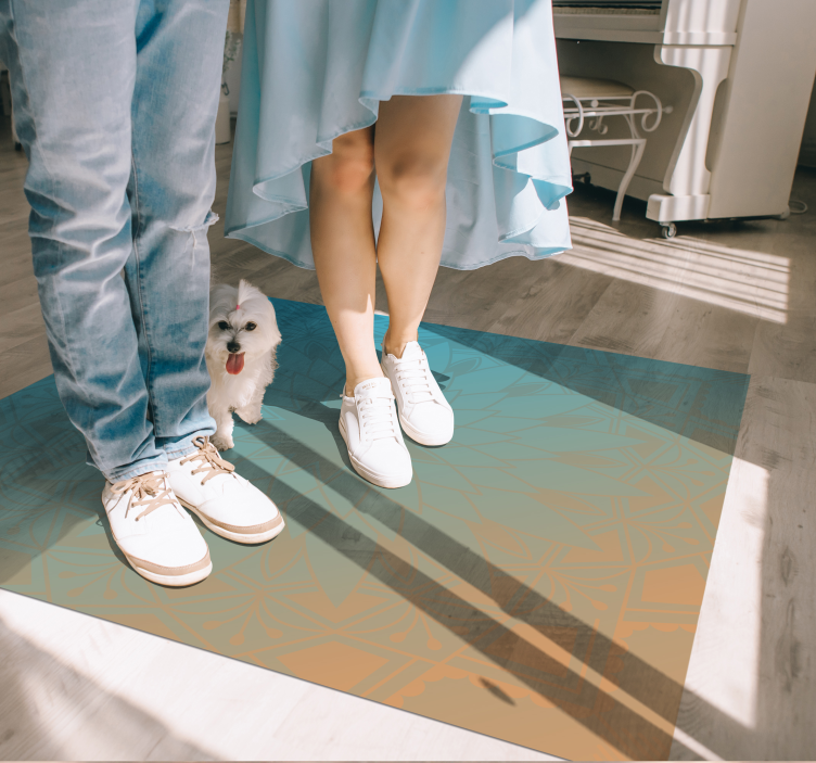 Mandala gradient mandala vinyl tæppe - TenStickers