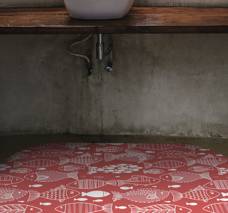 Mange fisk under havdyr vinyl tæppe - TenStickers