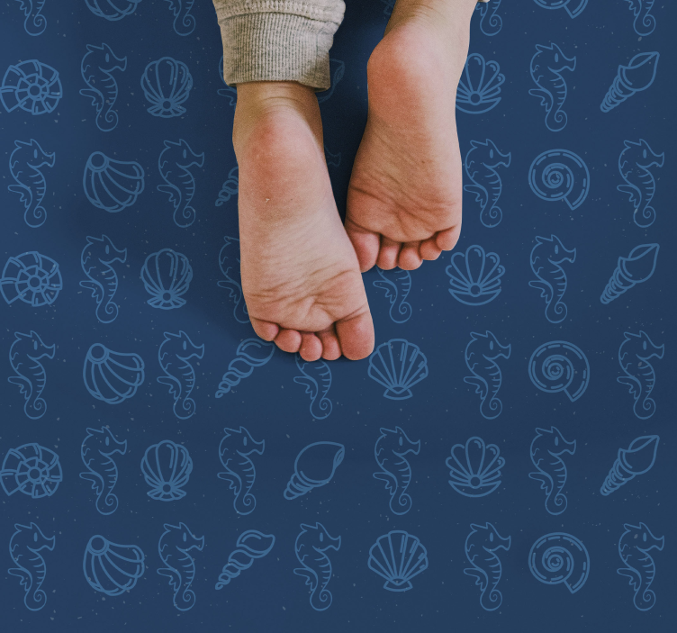 Marine motiver illustration vinyltæpper med dyr - TenStickers