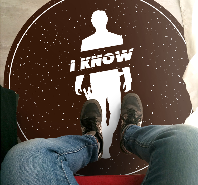 Minimalistisk silhuetudsagn minimalistiske vinyl tæppe - TenStickers