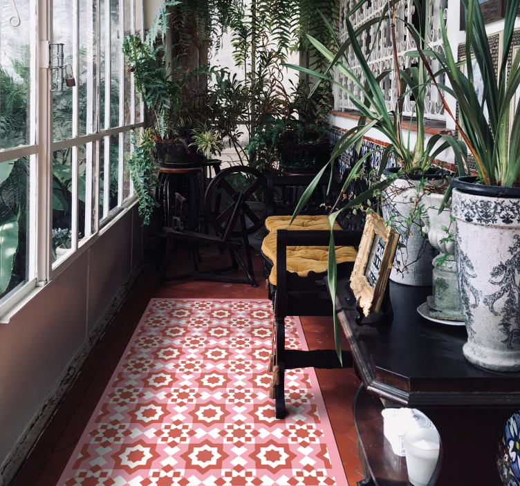 Mosaik flise design vinyl tæppe med fliseeffekt - TenStickers