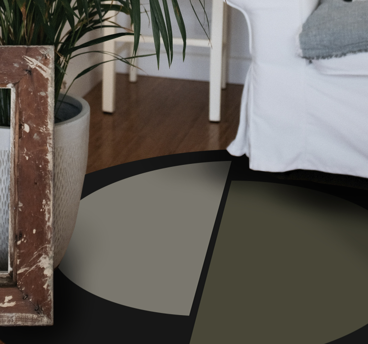 Nordisk stil havregryngrønt vinyltæppe - TenStickers