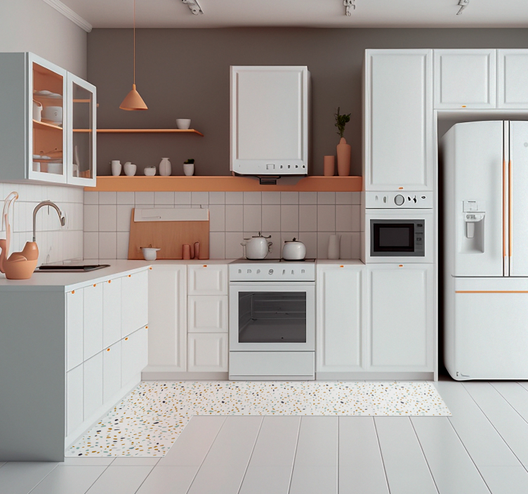 Nordisk terrazzo tekstur tæppe - TenStickers