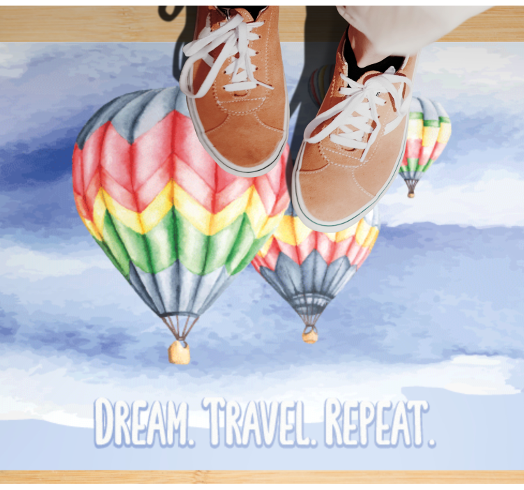 ønskerejsen gentager sig minimalistiske vinyl tæppe - TenStickers