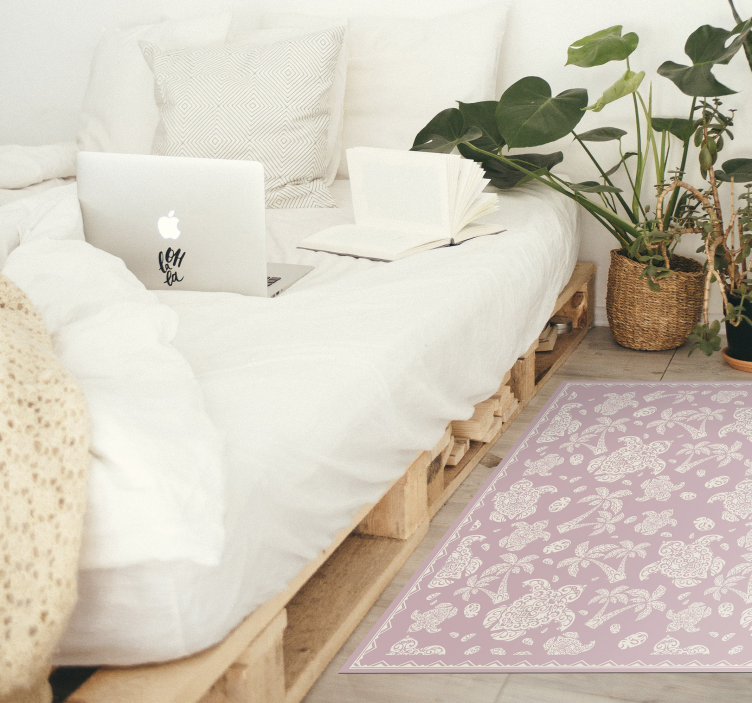 Paisley mandala mandala vinyl tæppe - TenStickers