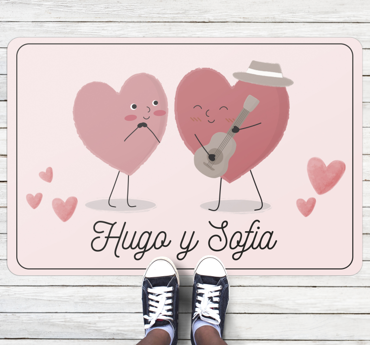 Par hjerter personlig mat - TenStickers