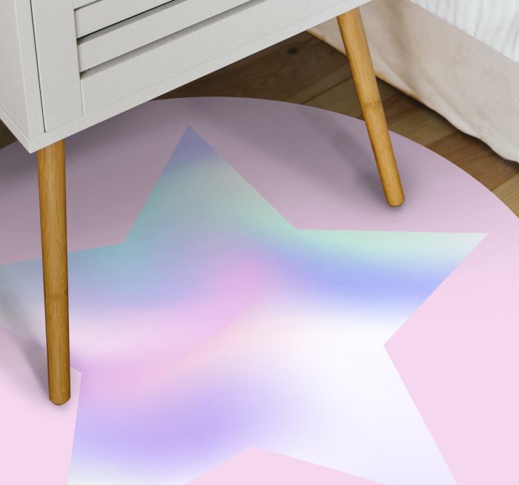 Pastel stjerne gradient stjerne vinyl tæppe - TenStickers