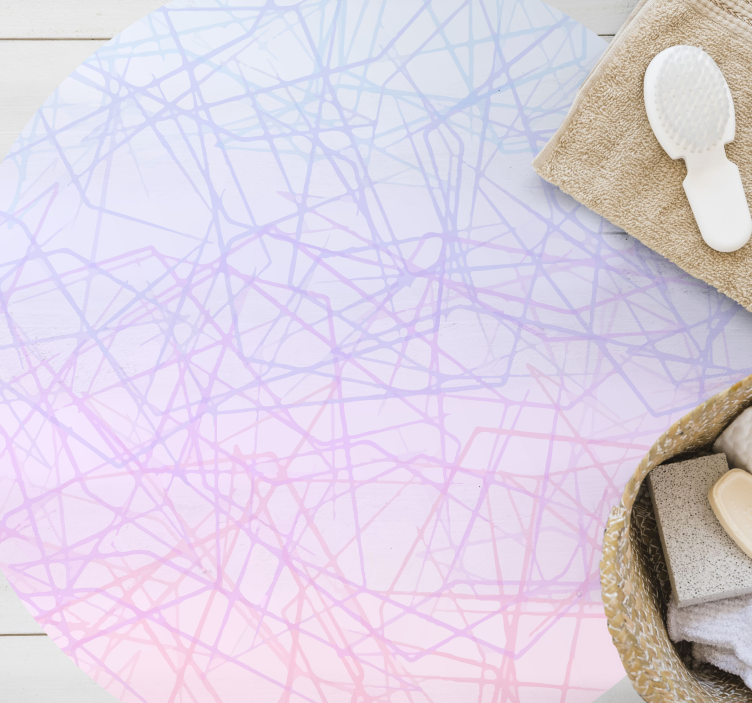 Lyserøde ombre mosaik gulvfliser - TenStickers