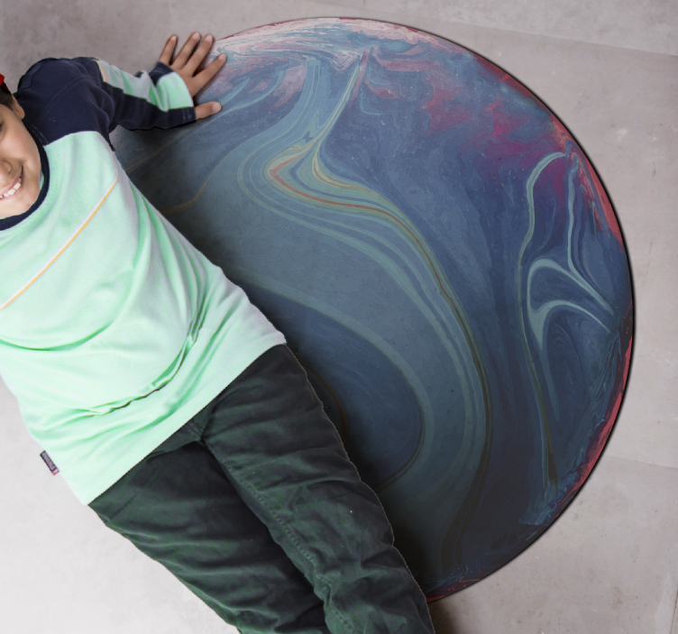 Planet teen værelse vinyl tæppe - TenStickers