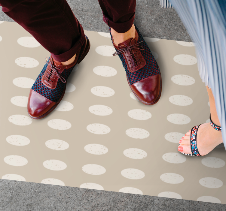 Plettet mønster tekstur vinyl tæppe - TenStickers