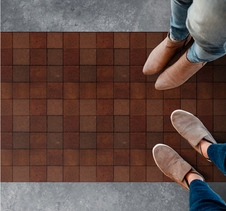 Små mursten i rustik stil vinyltæpper med steneffekt - TenStickers