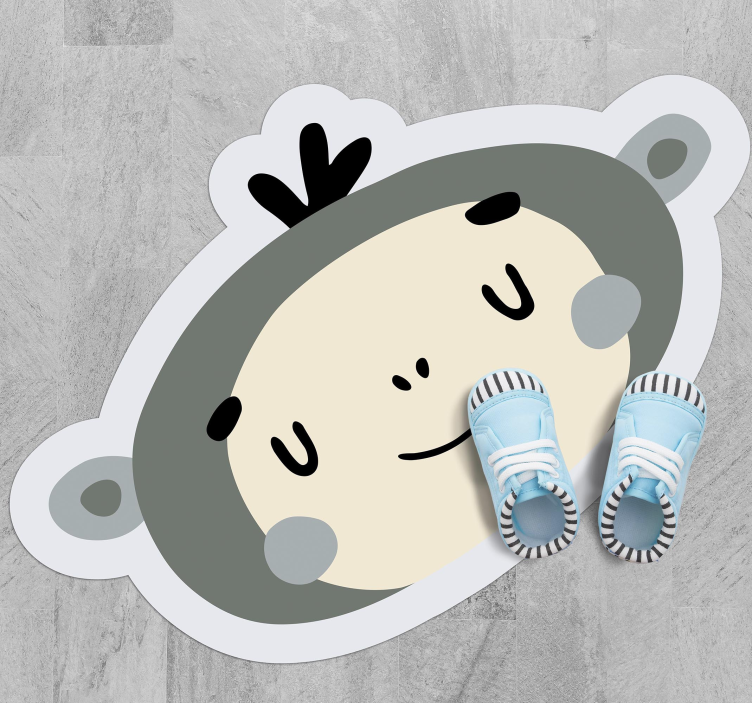 Nordisk abe ansigt vinyltæpper til babyværelse - TenStickers