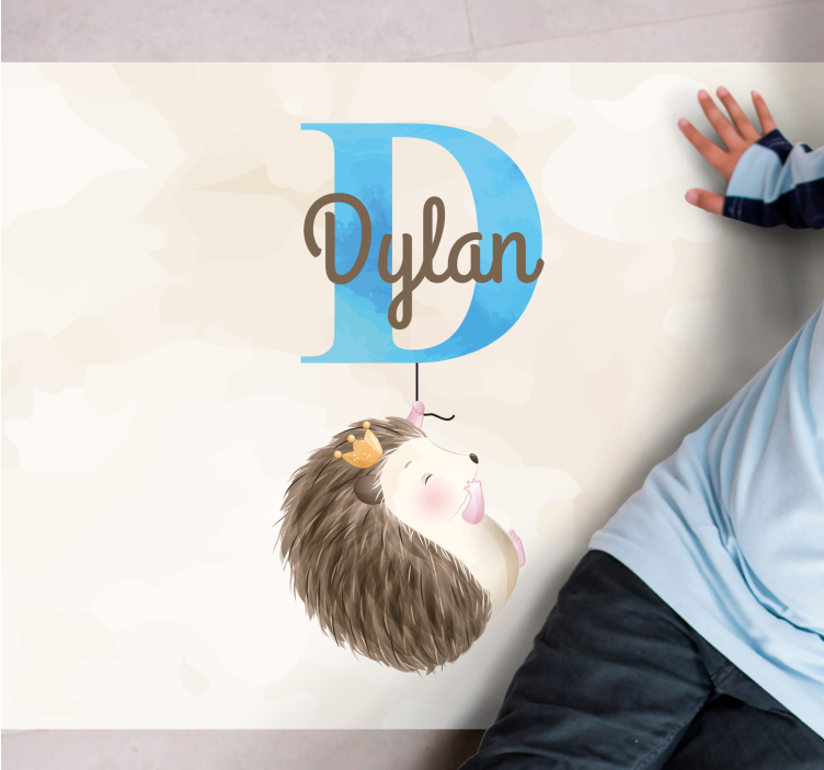 Søde dyr pindsvin baby legemåtte - TenStickers