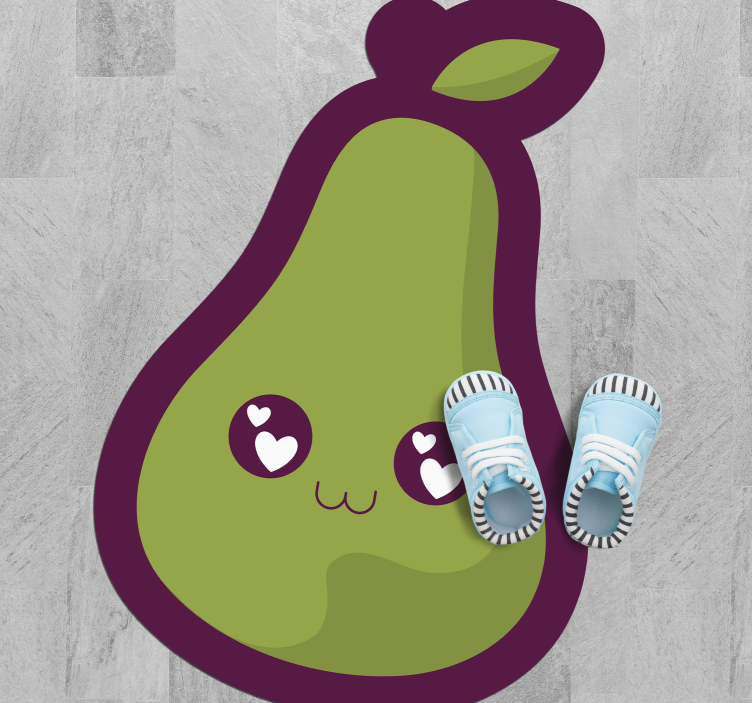 Sødt avocado design vinyltæpper til babyværelse - TenStickers
