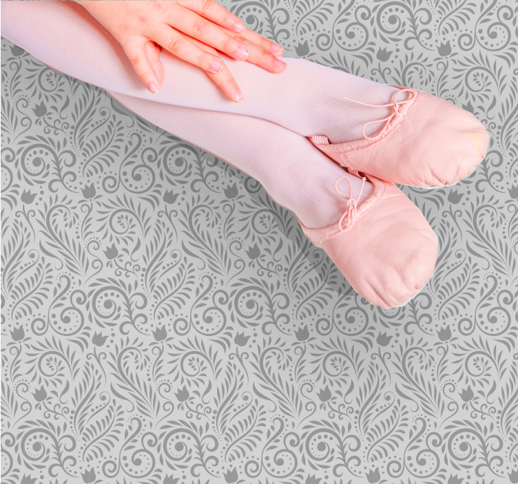 Sofistikeret botanisk motiv moderne vinyl tæppe - TenStickers