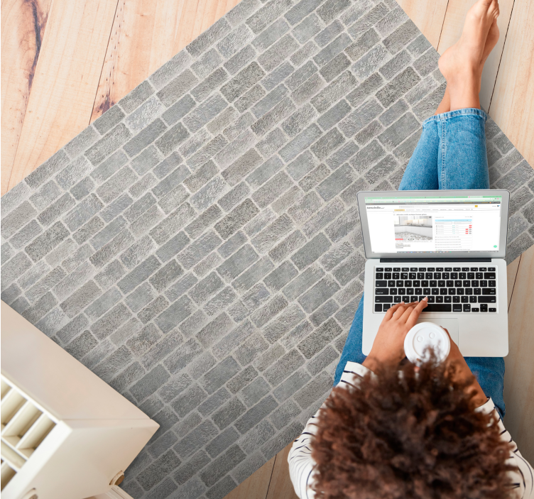 Sten mønster vinyl tæppe med steneffekt - TenStickers