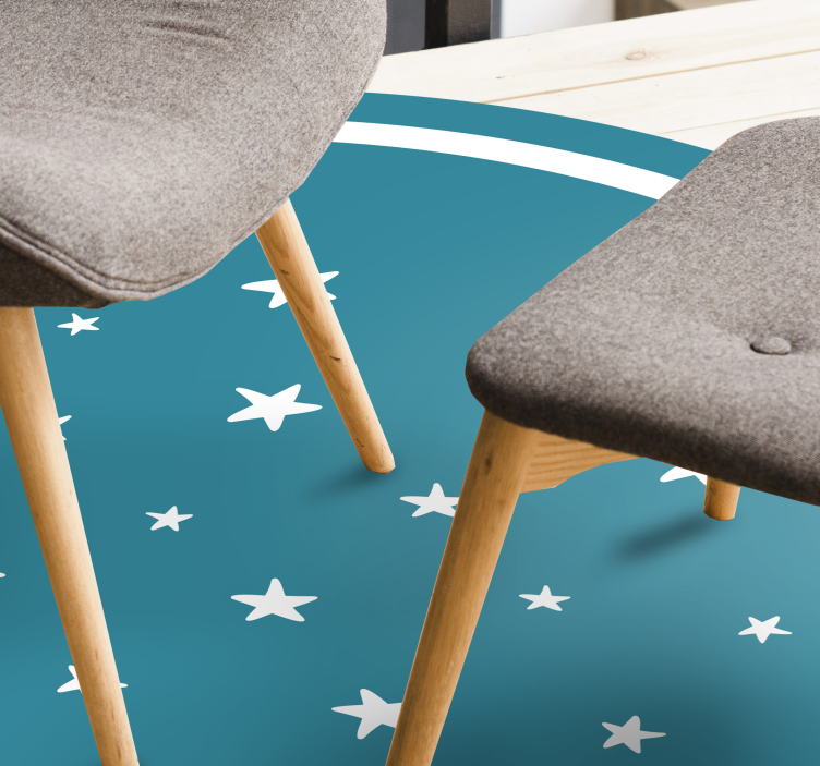 Stjernemotiv stjerne vinyl tæppe - TenStickers