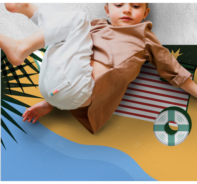 Strandpicnic scene natur vinyl tæppe - TenStickers