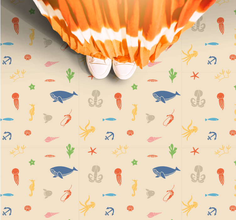 Subakvatisk udforskning vinyl tæppe - TenStickers