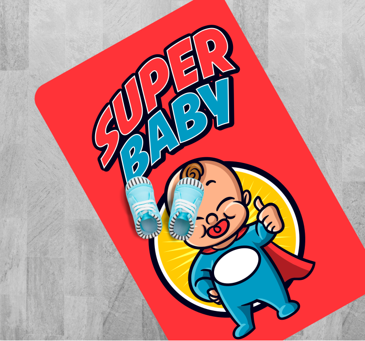 Superhelte babytema vinyltæpper til babyværelse - TenStickers