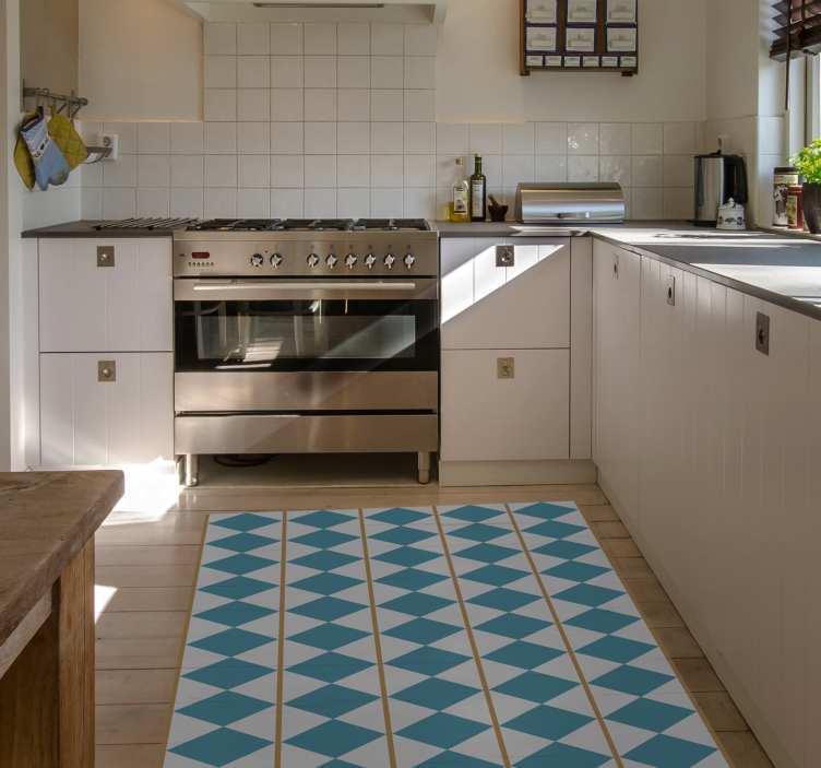 Sverige design geometriske vinyl tæpper - TenStickers