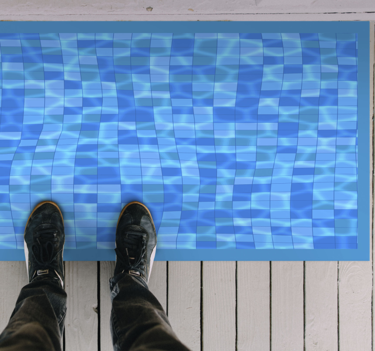 Swimmingpool mosaik gulvfliser - TenStickers