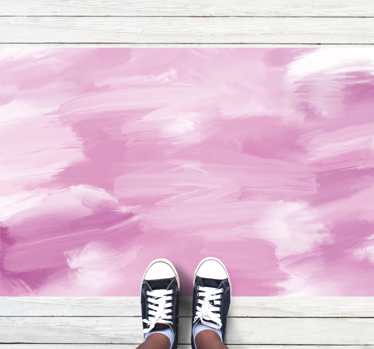 Tekstur vinyl tæppe i bløde rosatoner - TenStickers