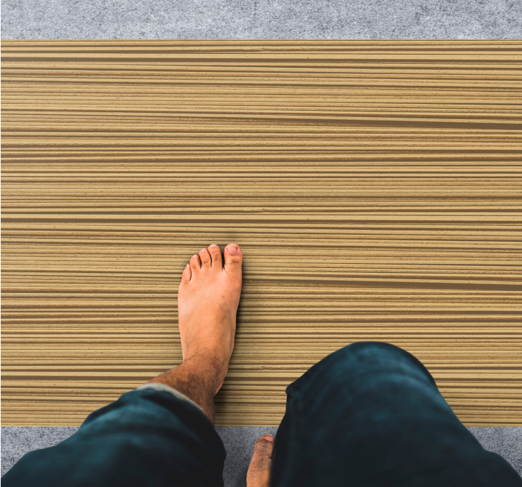 Tekstureret stribet mønster vinyl tæppe - TenStickers